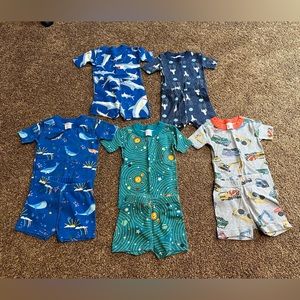 3T Boys Hanna Andersson Short John pajamas